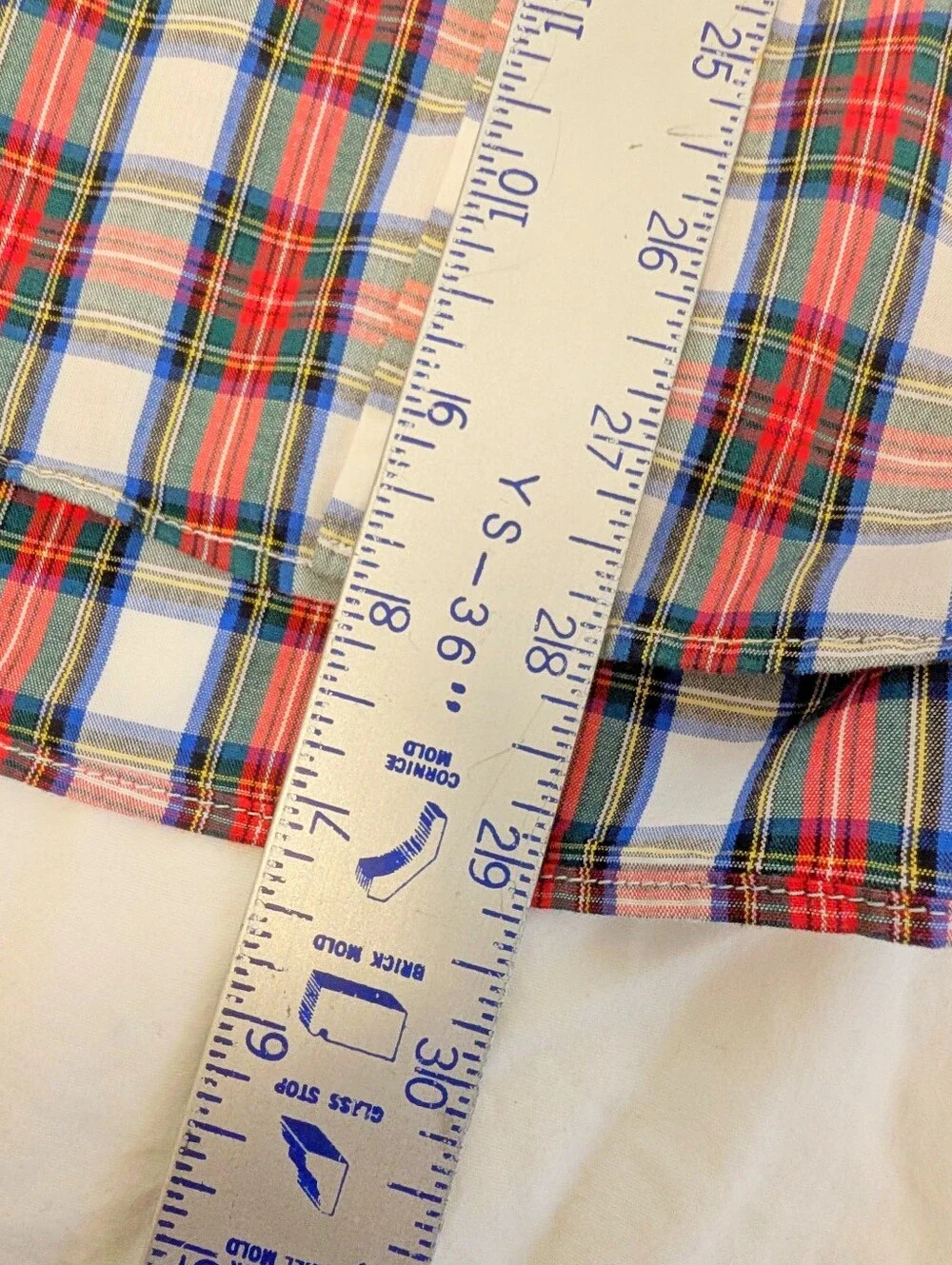 J.CREW Slim Tartan Plaid Shirt Button Down Unisex Poplin Blue Red White Green